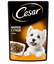 Влажный корм CESAR®  изысканное жаркое с уткой