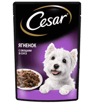 Влажный корм CESAR®  нежный ягненок с овощами